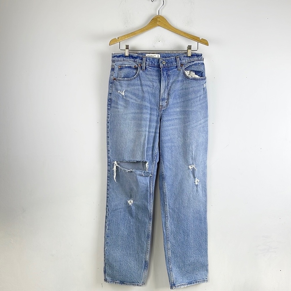 Abercrombie & Fitch Light Blue Straight Leg Jeans